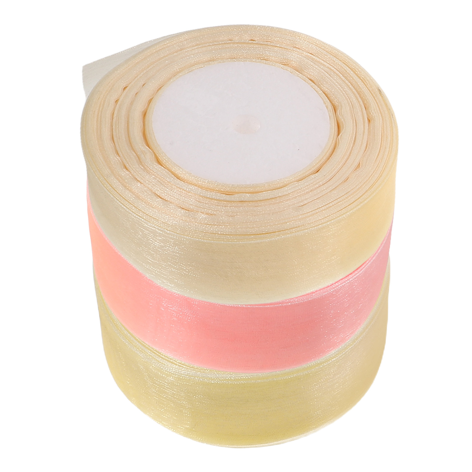 Ribbon Organza Roll - 3 Rollos de Cinta de Organza