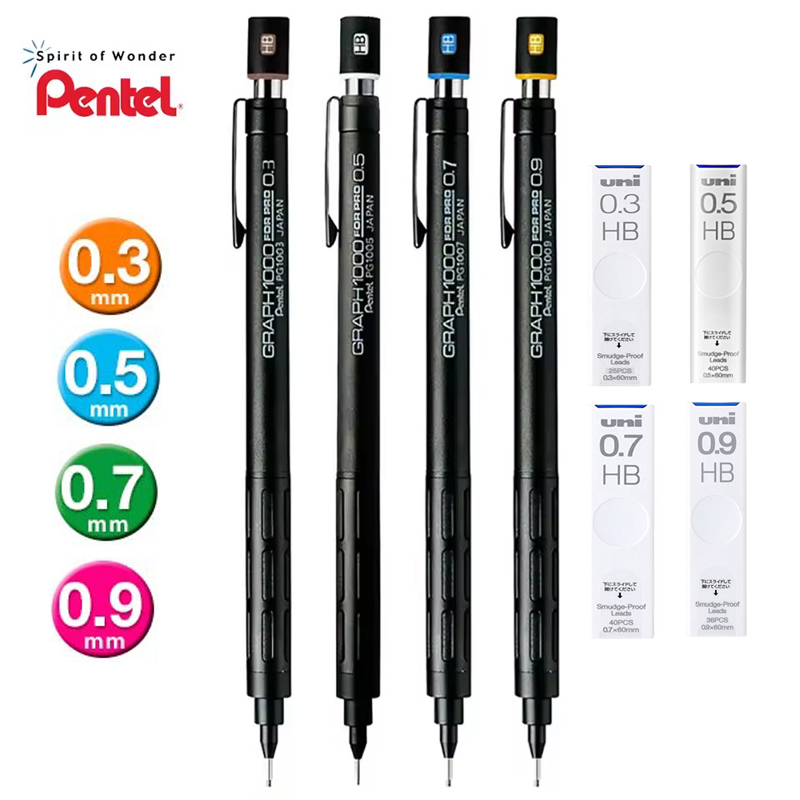 Pentel Pen Energel - Pentel PG1000 Graph para portaminas PRO