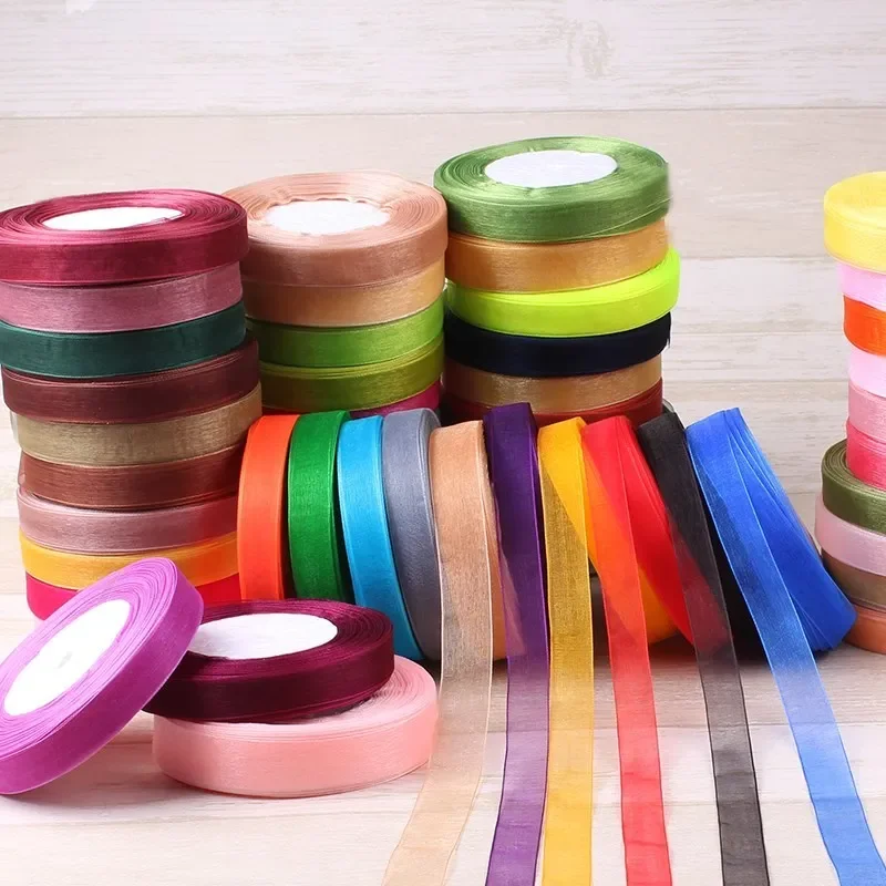 Ribbon Organza Roll - Cintas de Organza de 15 mm,