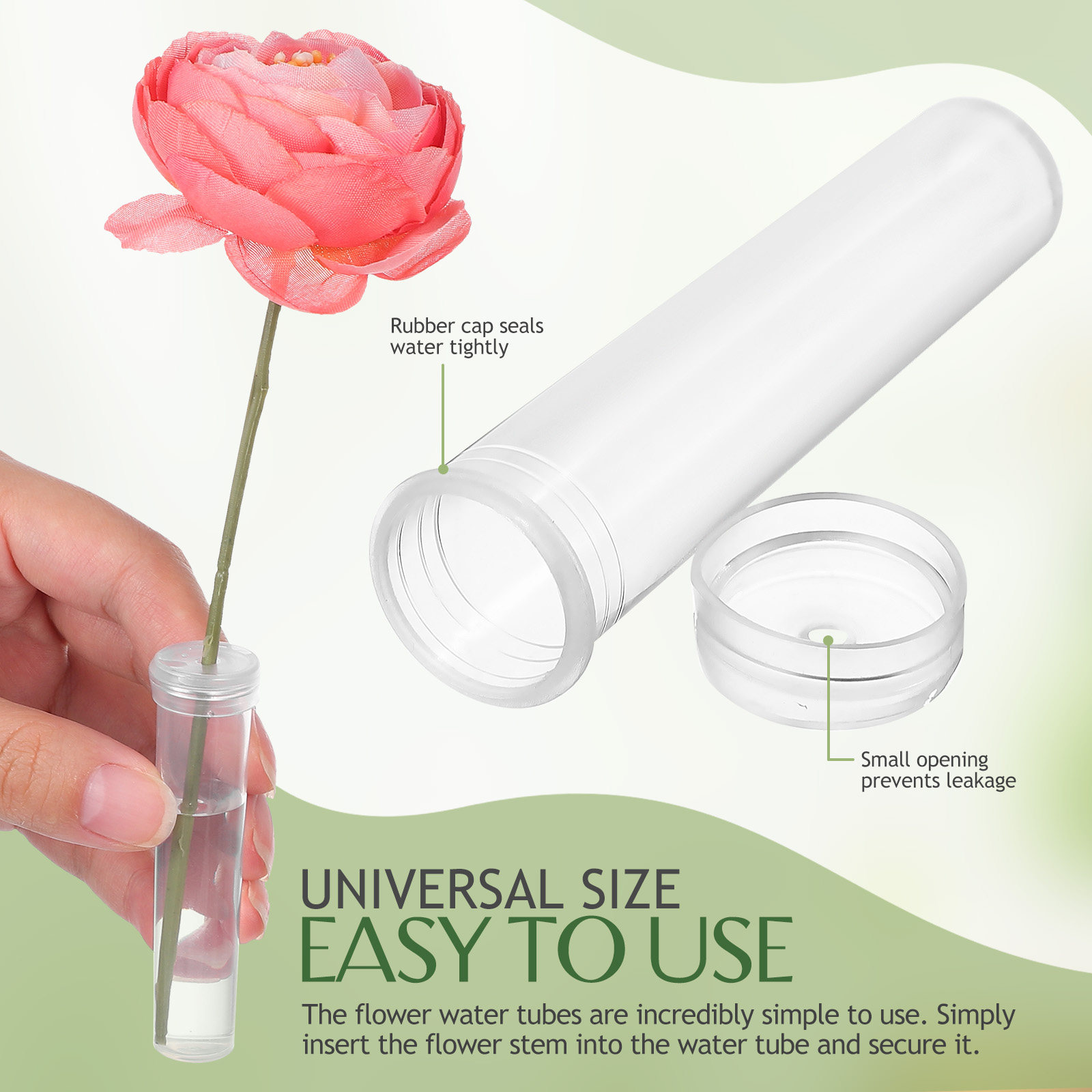 100 Tubos de Agua para Flores, - Florist Flower Supply reseña y precio