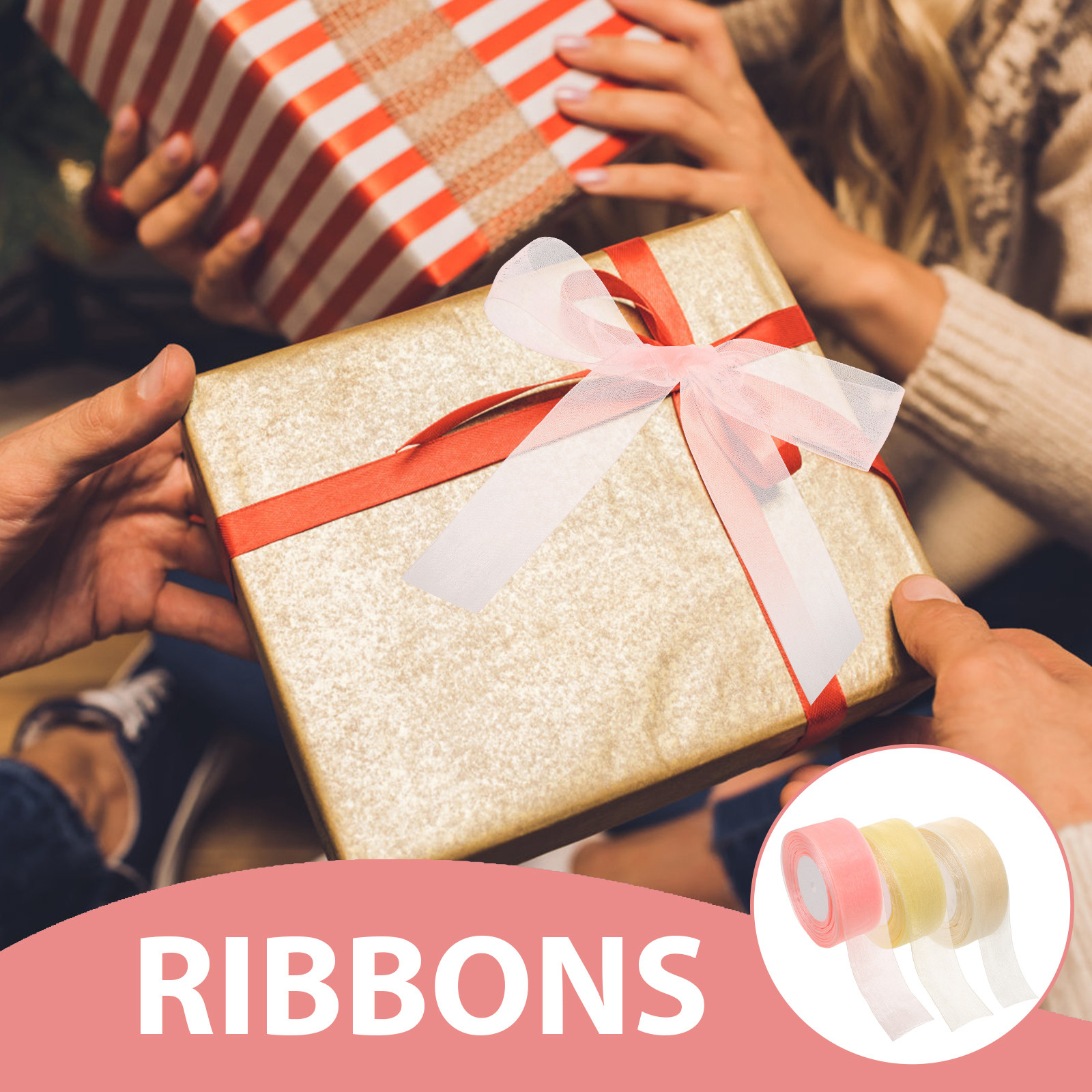 3 Rollos de Cinta de Organza T - Ribbon Organza Roll reseña y precio