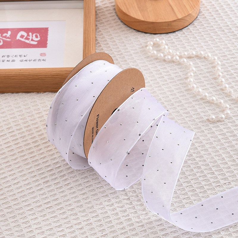 Cintas de seda con diamantes d - Ribbon Organza Roll reseña y precio