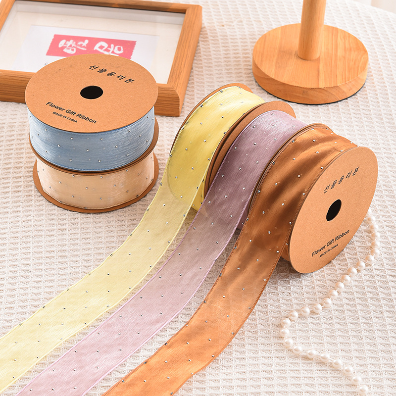 Cintas de seda con diamantes d - Ribbon Organza Roll reseña y precio