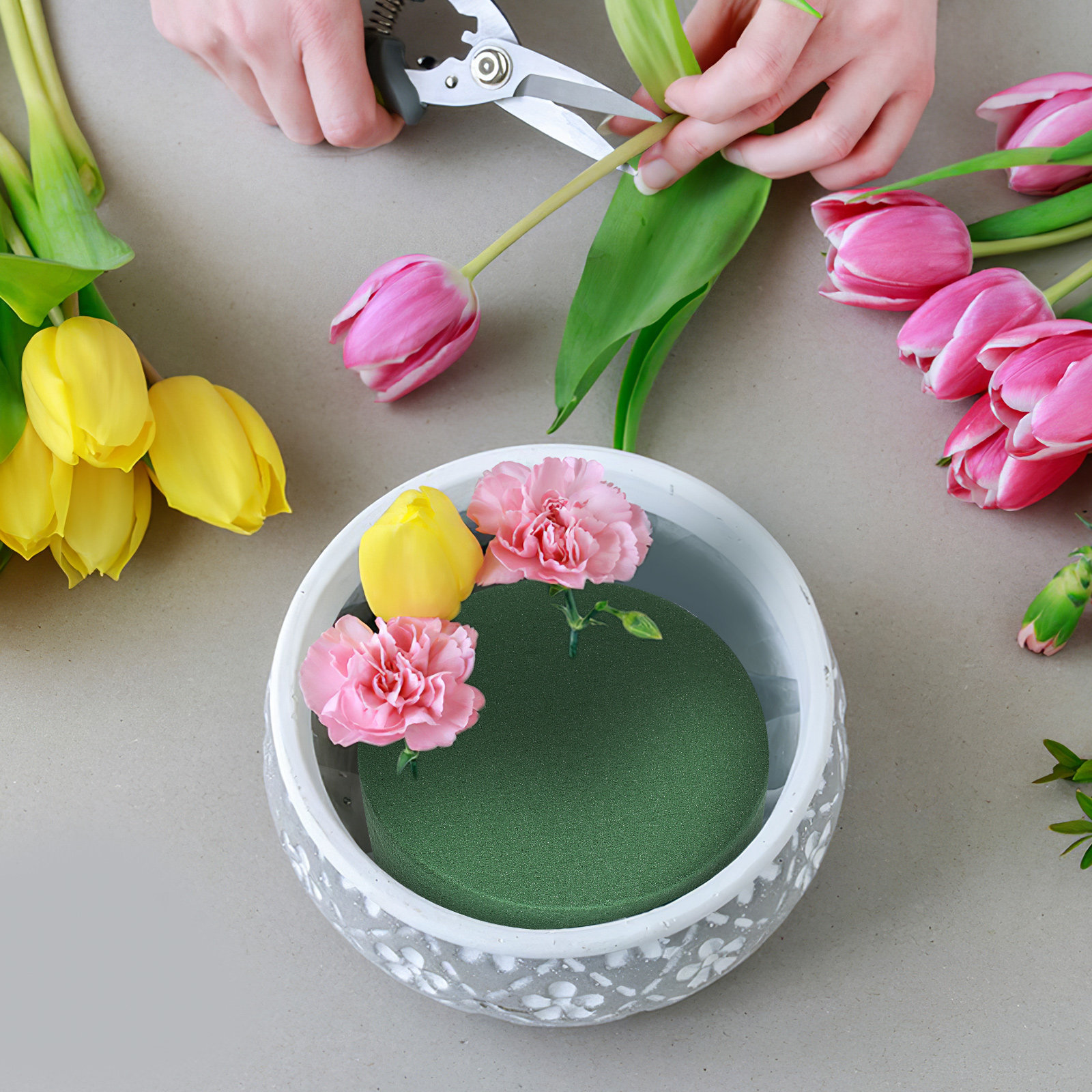 4 Piezas de Espuma Floral Abso - Florist Flower Supply reseña y precio