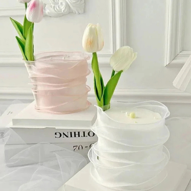 Cinta de seda transparente par - Ribbon Organza Roll reseña y precio
