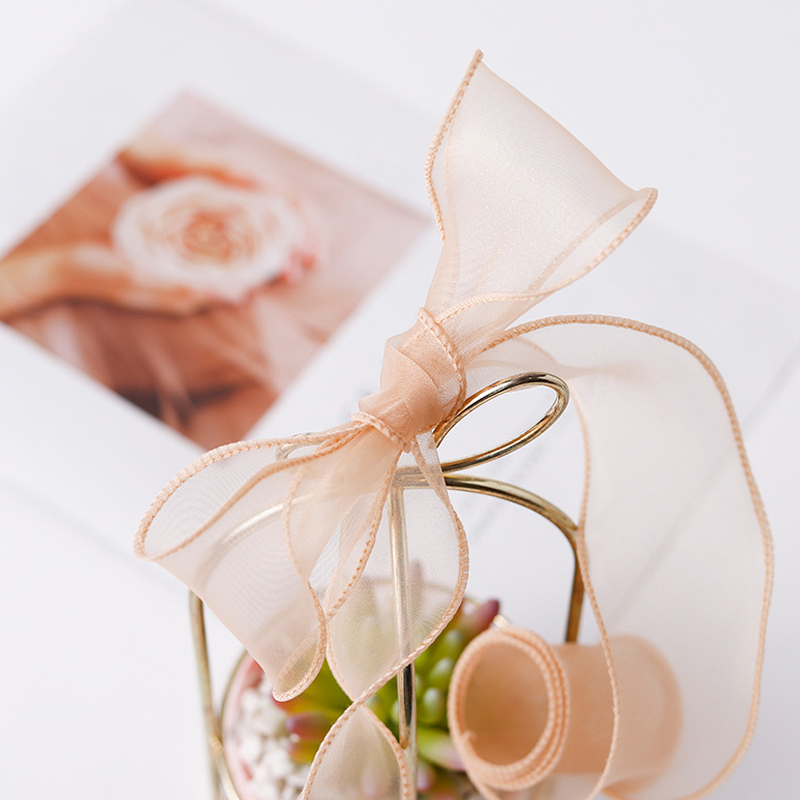 Cinta de seda transparente par - Ribbon Organza Roll reseña y precio