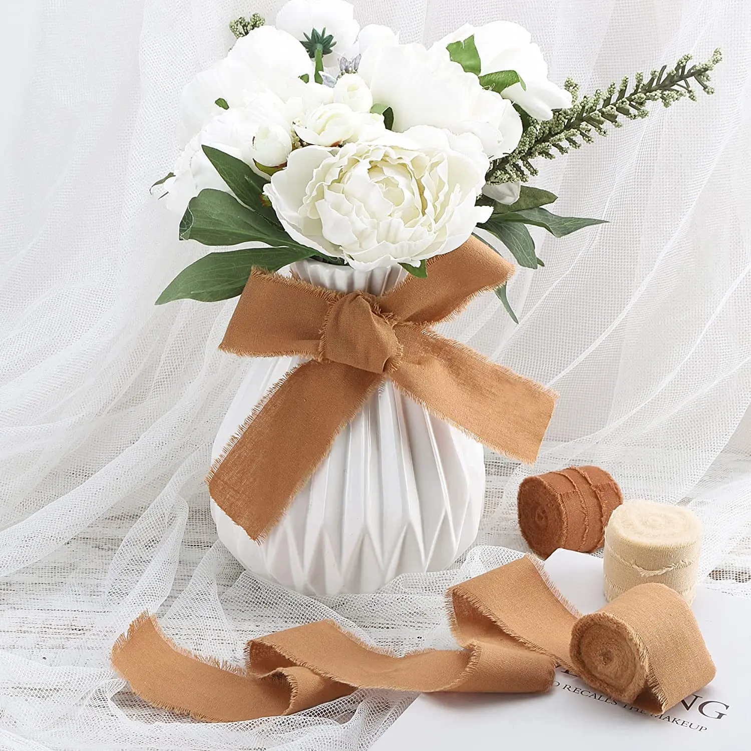 5 m/rollo de cinta de seda des - Ribbon Organza Roll reseña y precio