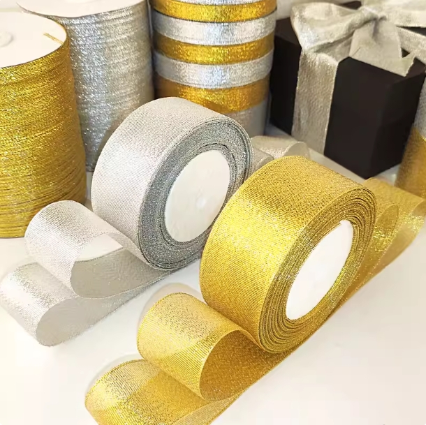 Cinta de cebolla dorada y plat - Ribbon Organza Roll reseña y precio